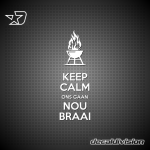 Ons gaan nou Braai Sticker